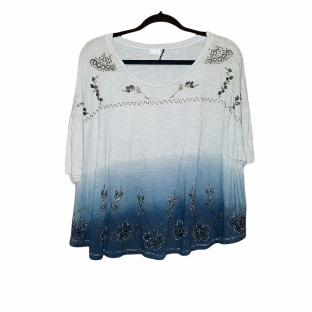 Akemi & Kin Ombre Tie Dye Embellished Tee